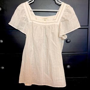 Max Studio Linen Short Sleeve Top